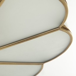 Traditional Classic Rustic Lodge Brass Metal Flush Mount