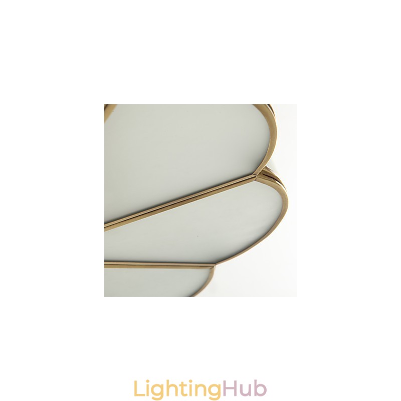 Traditional Classic Rustic Lodge Brass Metal Flush Mount