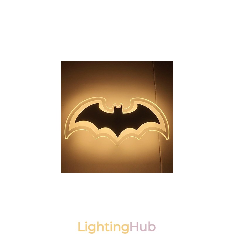 Modern Acrylic Bat Wall Light Bedside Lamp Wall Sconces Corridor LightsV