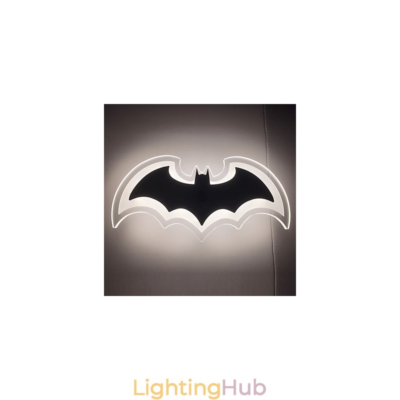 Modern Acrylic Bat Wall Light Bedside Lamp Wall Sconces Corridor LightsV