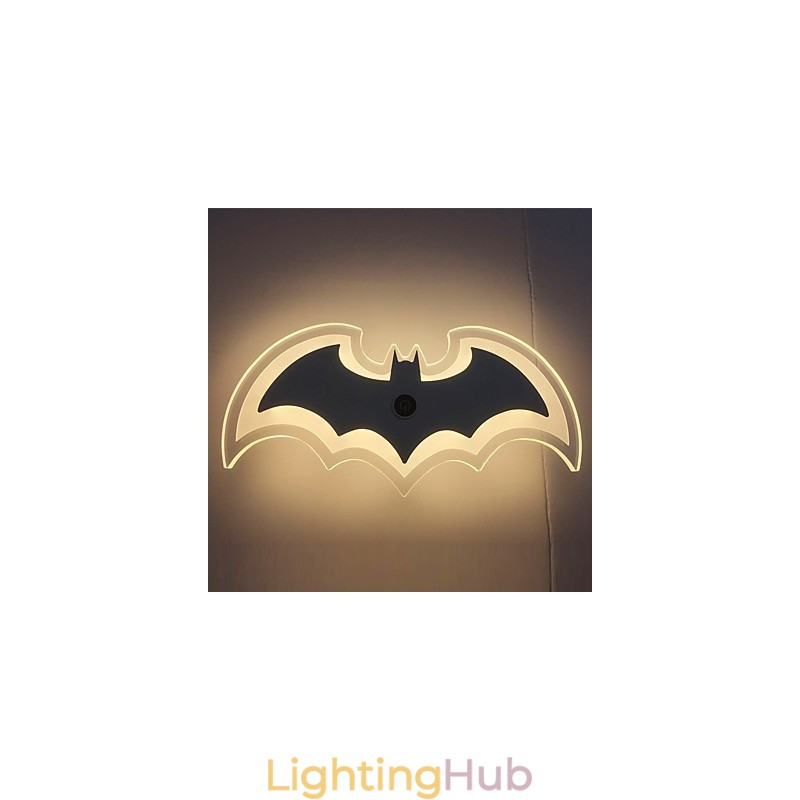 Modern Acrylic Bat Wall Light Bedside Lamp Wall Sconces Corridor LightsV