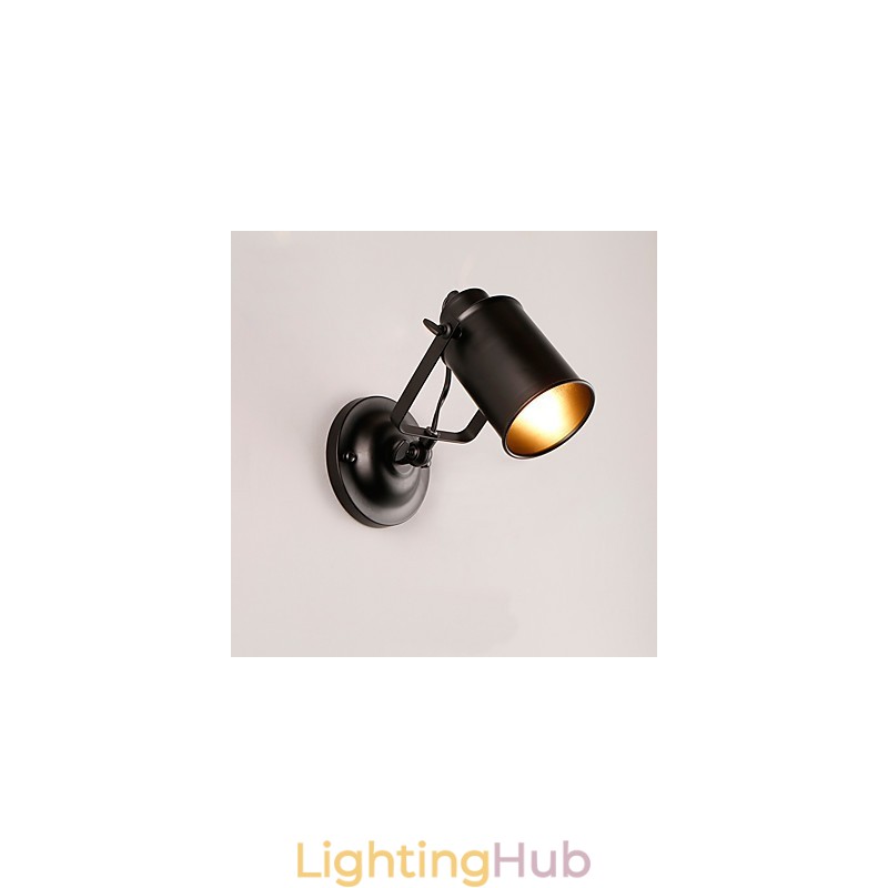 Vintage Black Metal Loft Wall Sconce Living Room Dining Room Hallway Cafe Bars Bar Wall Lamp