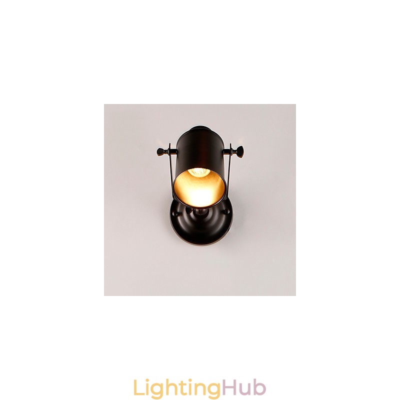 Vintage Black Metal Loft Wall Sconce Living Room Dining Room Hallway Cafe Bars Bar Wall Lamp