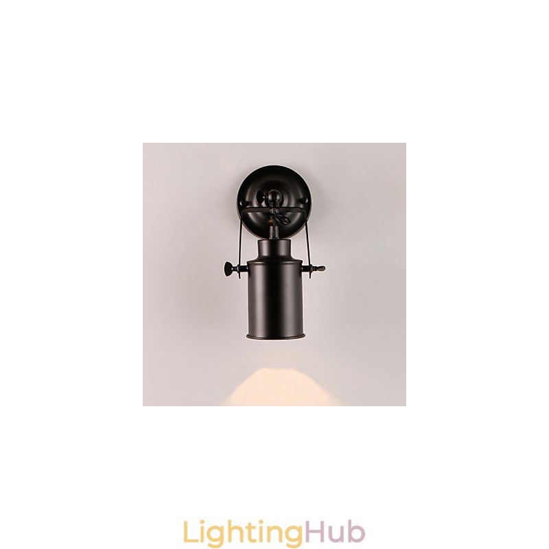 Vintage Black Metal Loft Wall Sconce Living Room Dining Room Hallway Cafe Bars Bar Wall Lamp