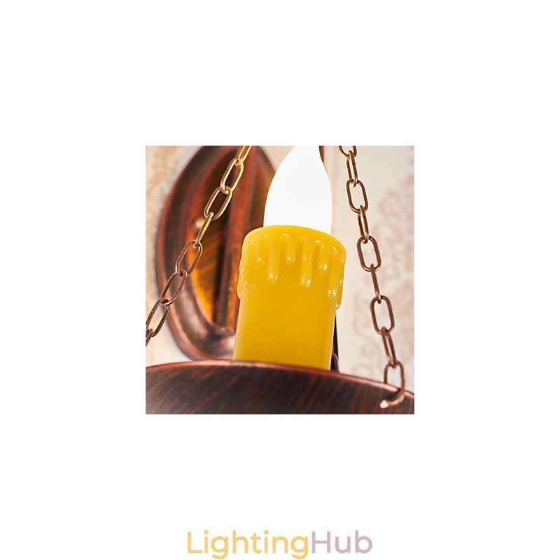 Rustic Lodge Painting Feature for Mini Style Uplight Wall Sconces Wall Light