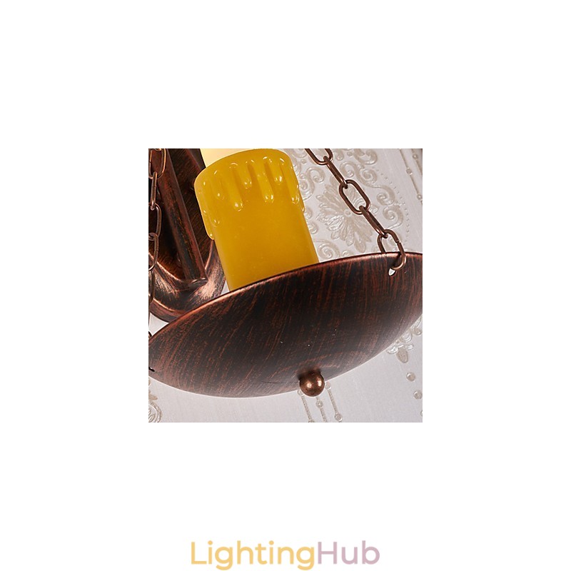 Rustic Lodge Painting Feature for Mini Style Uplight Wall Sconces Wall Light