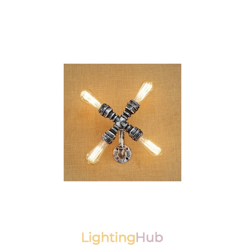 Country Retro Painting Feature for Swing Arm Ambient Light Wall Sconces Wall Light