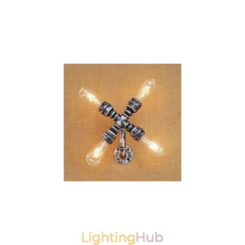 Country Retro Painting Feature for Swing Arm Ambient Light Wall Sconces Wall Light