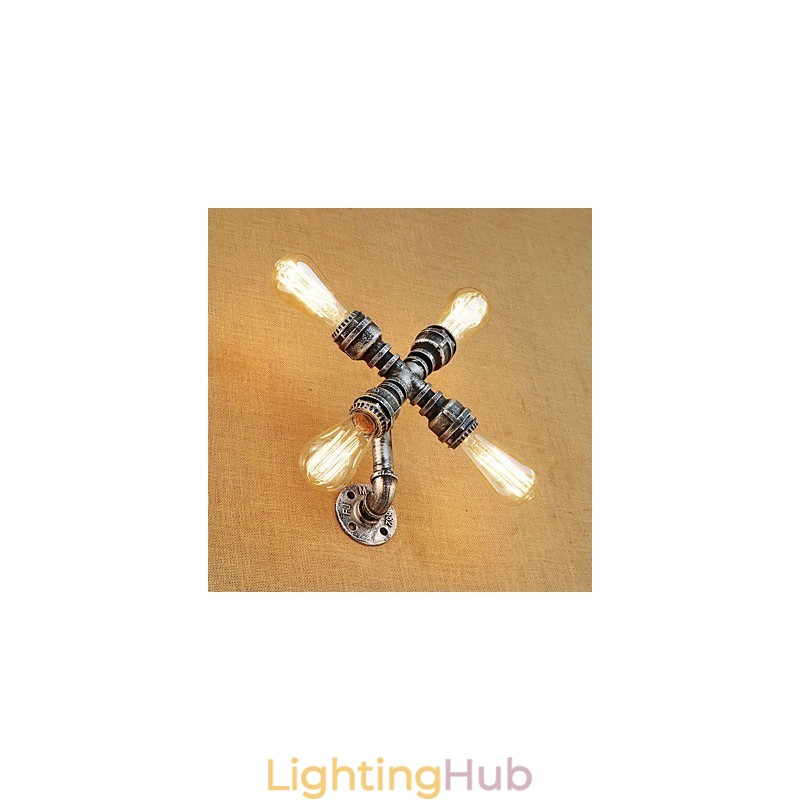 Country Retro Painting Feature for Swing Arm Ambient Light Wall Sconces Wall Light