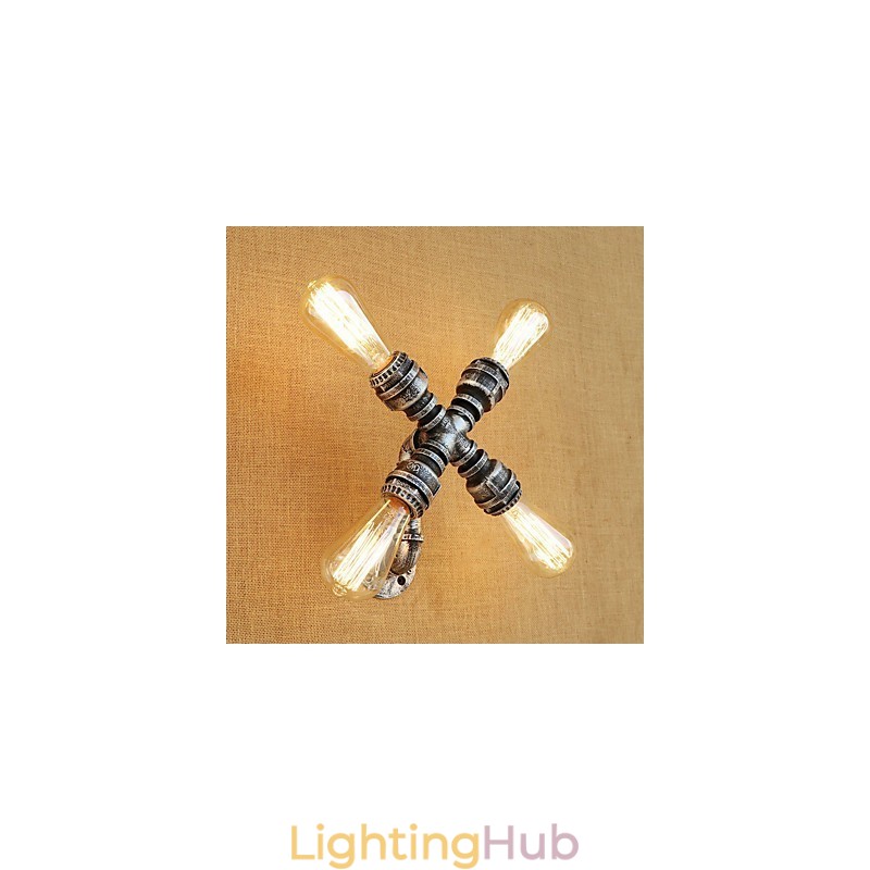 Country Retro Painting Feature for Swing Arm Ambient Light Wall Sconces Wall Light