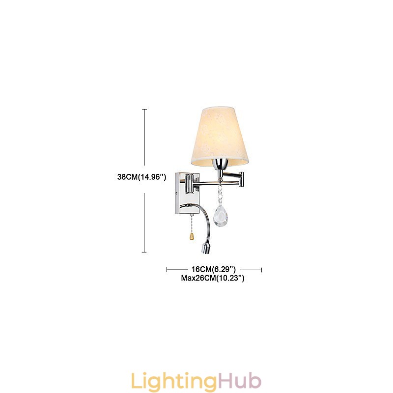 Wall Lamp for Bedroom Reading Lamp Fabric Lamp