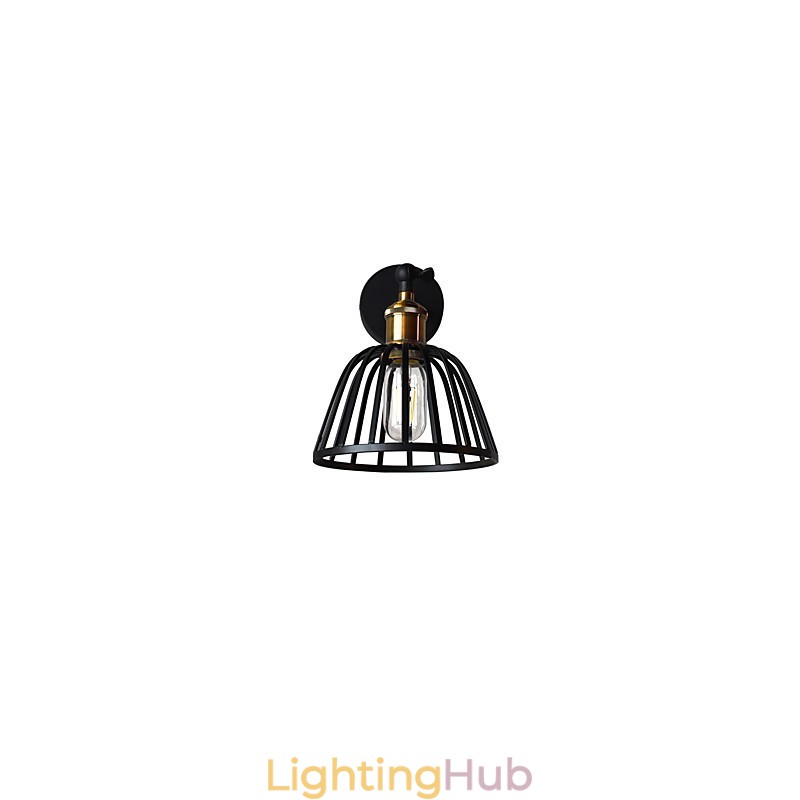 Light Painted Steel Wall Lamp Dumb Black American Coffee Decoration Retro Wall Light Lightsaber Lamp On Wall