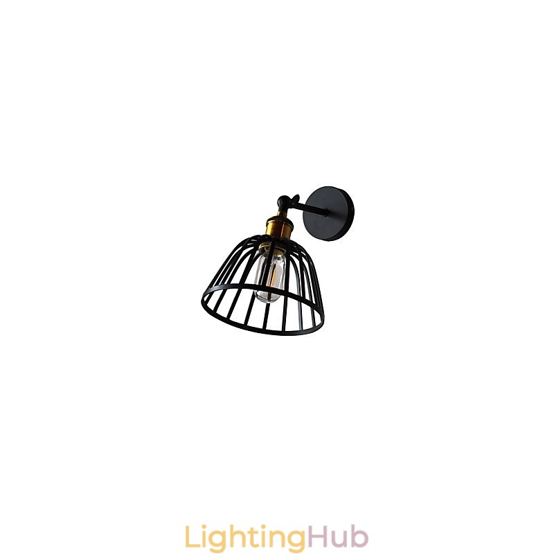 Light Painted Steel Wall Lamp Dumb Black American Coffee Decoration Retro Wall Light Lightsaber Lamp On Wall