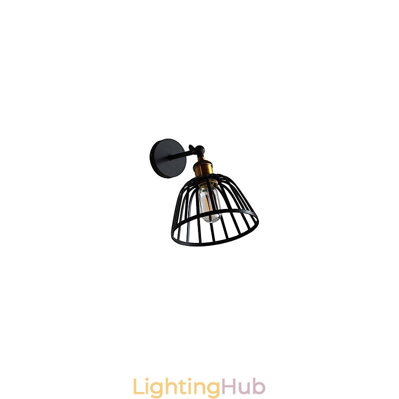 Light Painted Steel Wall Lamp Dumb Black American Coffee Decoration Retro Wall Light Lightsaber Lamp On Wall