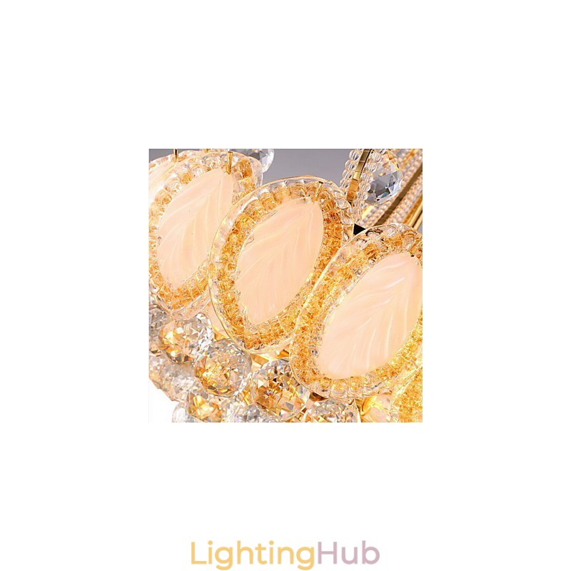 Modern Luxury Chandelier Crystal Pendant Light Diameter 50CM Contains 8 Bulbs