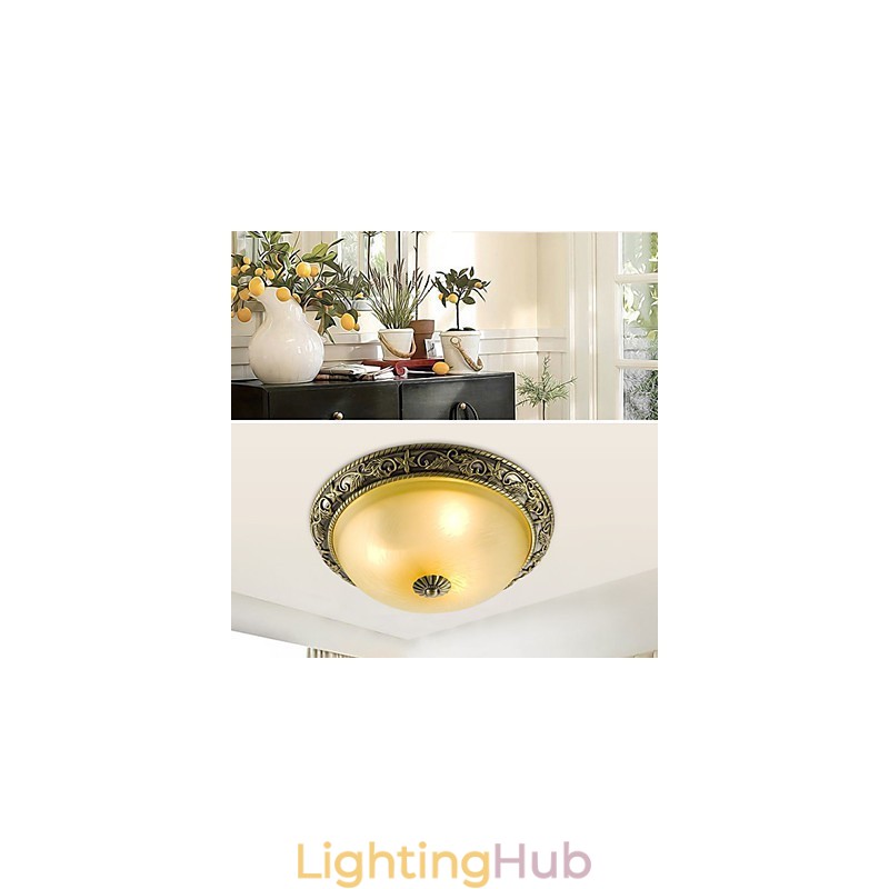 Flush Mount Mini Style Traditional Classic Resin