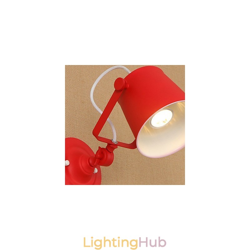 Country Retro Painting Feature Adjustable for Swing Arm Eye Protection Downlight Wall Lights Wall Light