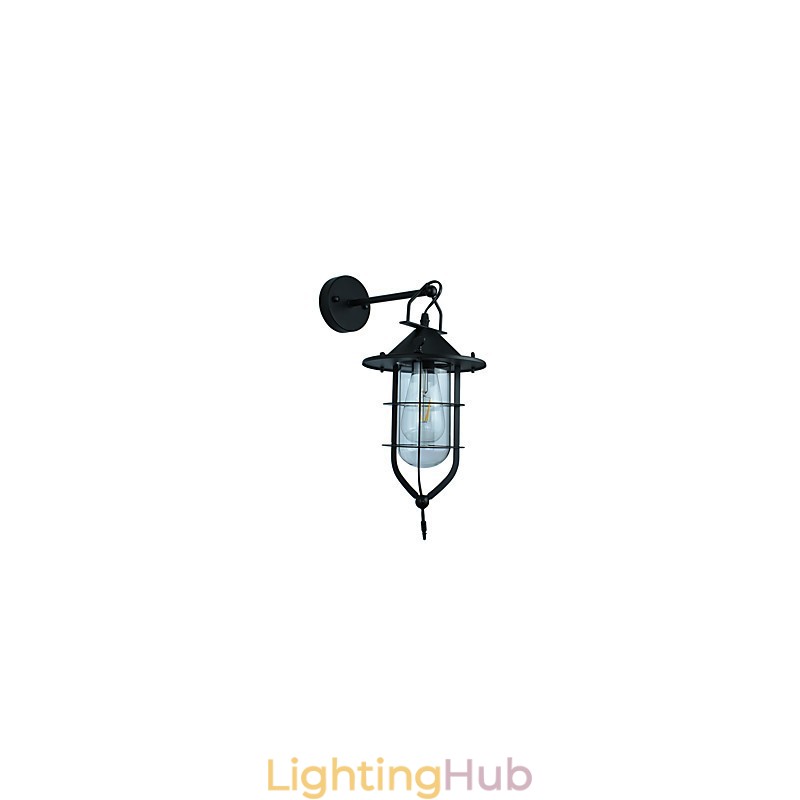 Light Painted Steel Wall Lamp Dumb Black American Coffee Decoration Retro Wall Light Lightsaber Lamp On Wall