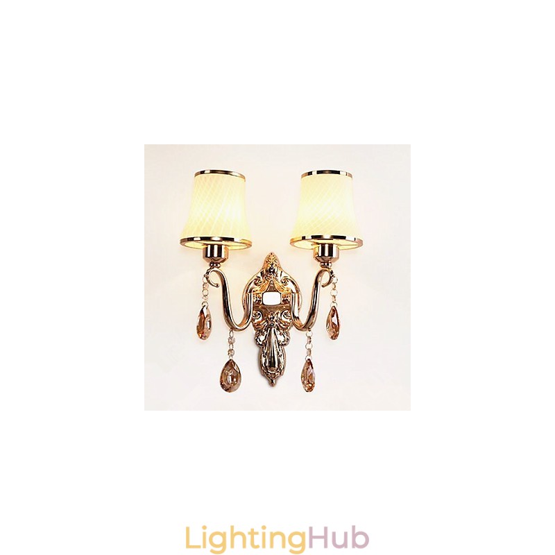 Modern Contemporary Electroplated Feature for Crystal Eye Protection Ambient Light Wall Lights
