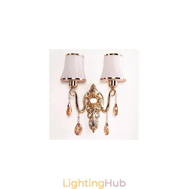 Modern Contemporary Electroplated Feature for Crystal Eye Protection Ambient Light Wall Lights