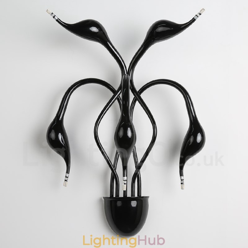 Swan Head Modern Contemporary Multi Colours Ambient Light Wall Sconces Wall Light