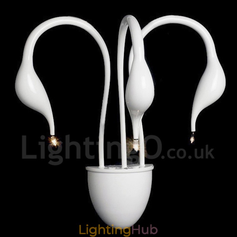 Swan Head Modern Contemporary Multi Colours Ambient Light Wall Sconces Wall Light