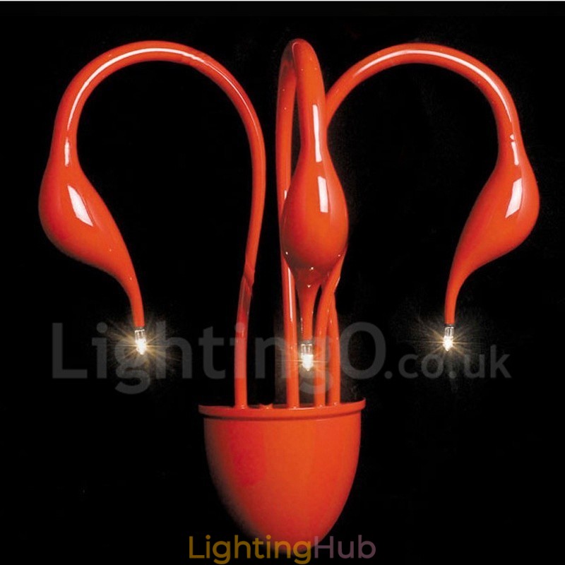 Swan Head Modern Contemporary Multi Colours Ambient Light Wall Sconces Wall Light