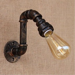 Nostalgia Simple Water Pipe Decorative Small Wall Lamp Wall Light