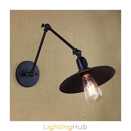 Rustic Lodge Painting Feature for Mini Style Swing Arm Downlight Wall Sconces Rustic Lodge Painting Feature for Mini Style Swing Arm Downlight Wall Sconces