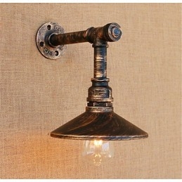 Rustic Lodge Country Antique Brass Feature for Ambient Light Wall Sconces Wall Light