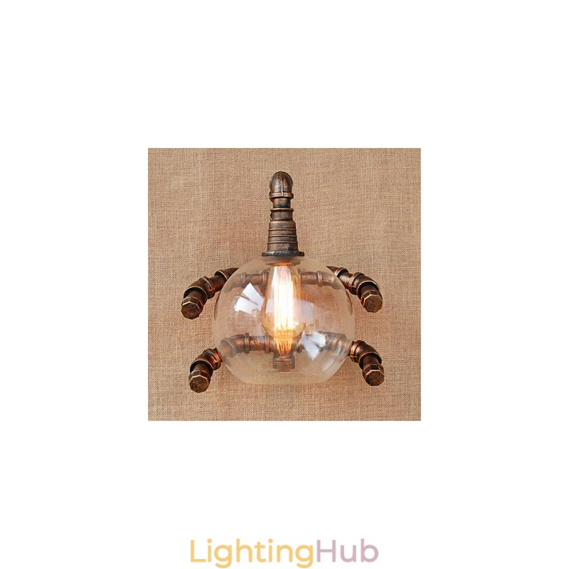 Rustic Lodge Country Antique Brass Feature for Ambient Light Wall Sconces Wall Light