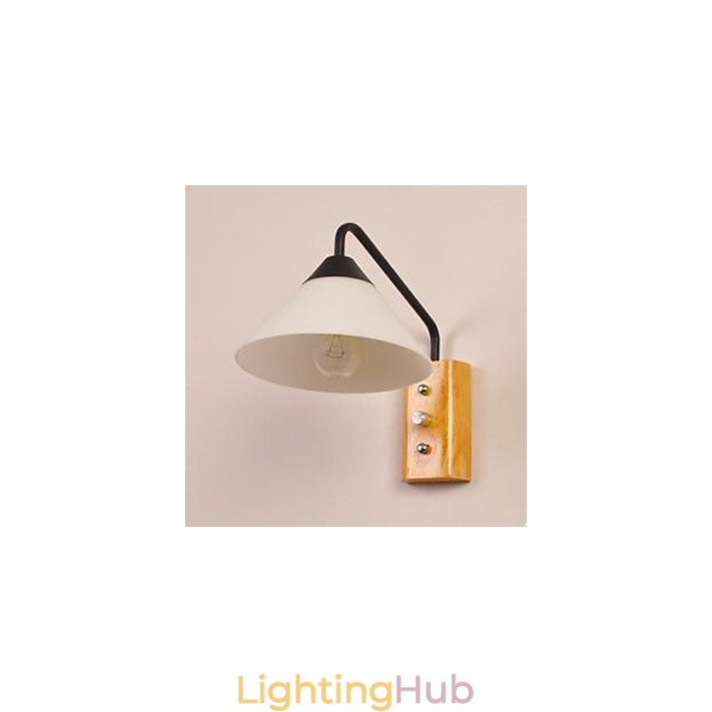Japanese Korean Aisle Porch Stairs Bedroom Bedside Lamp Wall Lamp Glass Wood
