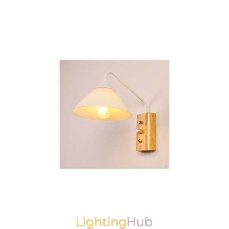 Japanese Korean Aisle Porch Stairs Bedroom Bedside Lamp Wall Lamp Glass Wood