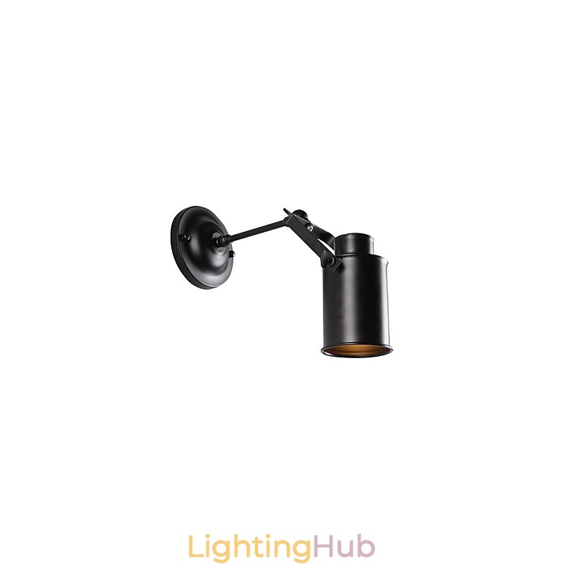 Vintage Black Metal Loft Wall Sconce Living Room Dining Room Hallway Cafe Bars Bar Wall Lamp