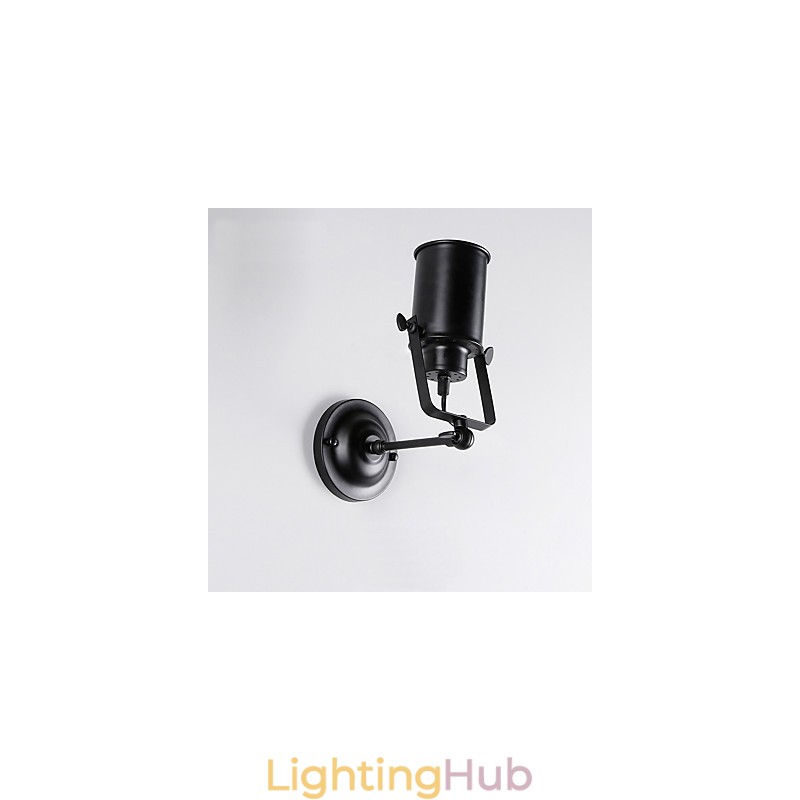 Vintage Black Metal Loft Wall Sconce Living Room Dining Room Hallway Cafe Bars Bar Wall Lamp