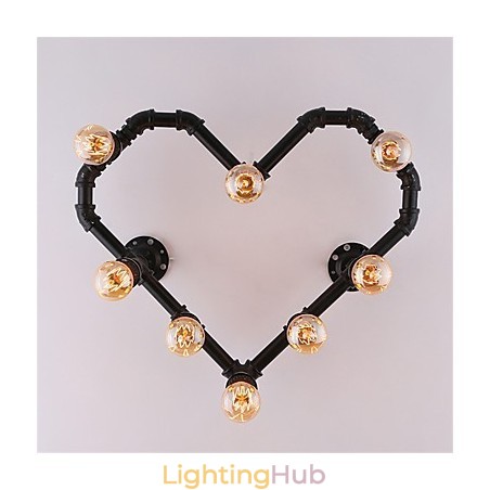 Vintage Water Pipe Loving Heart Creative Wall Lights Industrial Living Room Restaurant Bars Cafe decoration Wall Sconces Vintage Water Pipe Loving Heart Creative Wall Lights Industrial Living Room Restaurant Bars Cafe decoration Wall Sconces