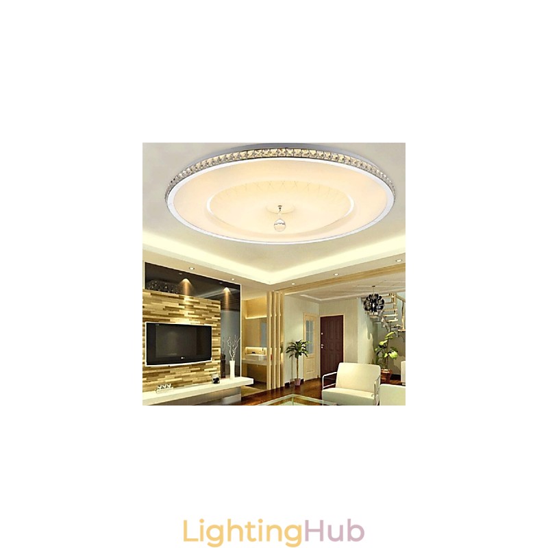 Flush Mount Crystal Modern Contemporary Metal Metal