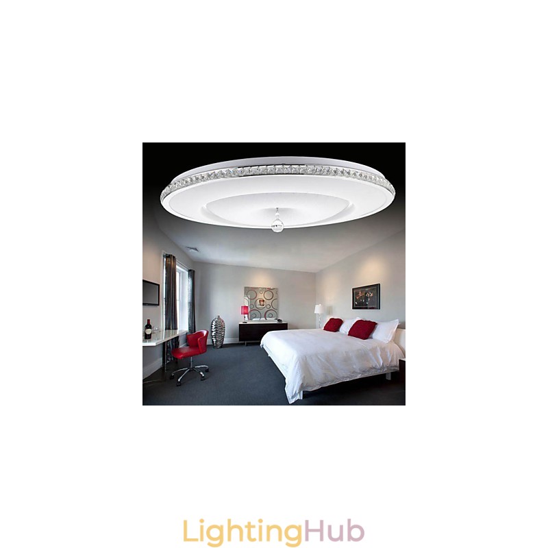 Flush Mount Crystal Modern Contemporary Metal Metal