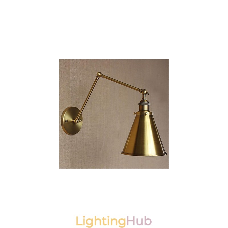 Modern Contemporary Retro Electroplated Feature for Swing Arm Eye Protection Ambient Light