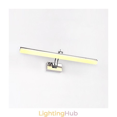 Integrated Modern Contemporary Chrome Feature for Ambient Light Bathroom Lighting Wall Light Integrated Modern Contemporary Chrome Feature for Ambient Light Bathroom Lighting Wall Light