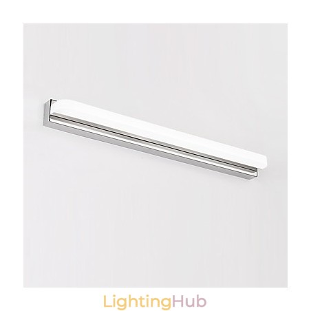 Integrated Modern Contemporary Chrome Feature for Ambient Light Bathroom Lighting Wall Light Integrated Modern Contemporary Chrome Feature for Ambient Light Bathroom Lighting Wall Light