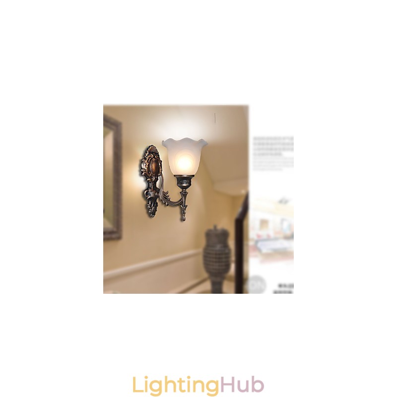 European Style Retro Wall Lamp Hotel Corridor Lamp Corridor light Mirror Front lamp Single Head Bedside Lamp