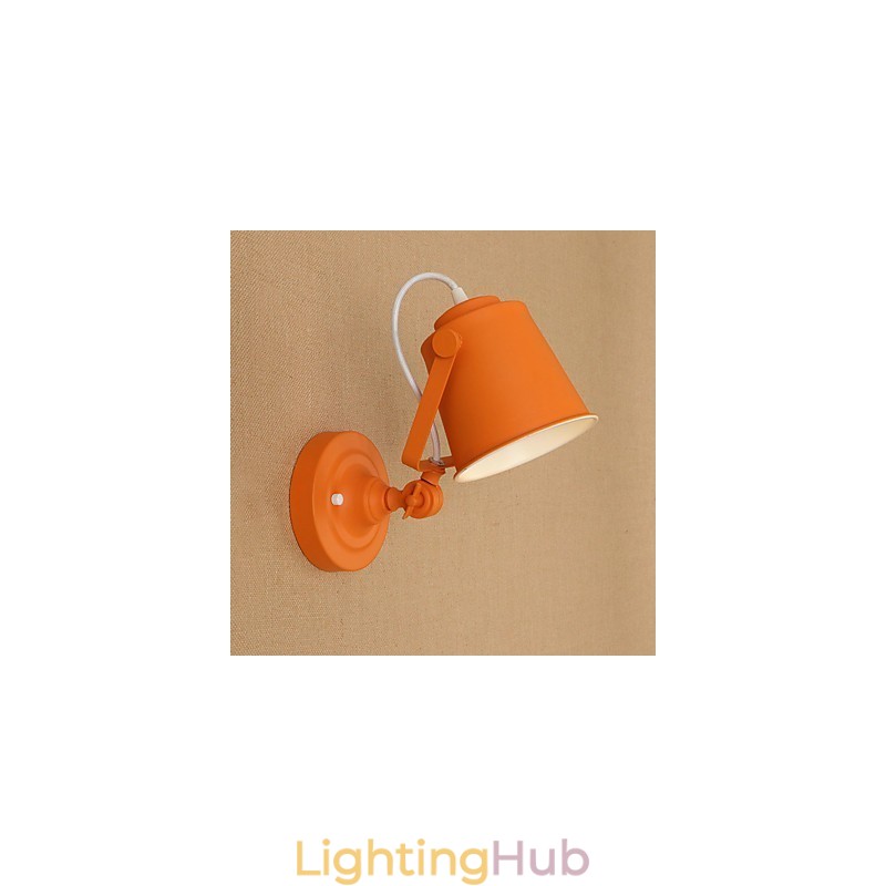 Painted Steel Wall Lamp Dumb Black American Coffee Decoration Retro Wall Light Lightsaber Lamp On Wall
