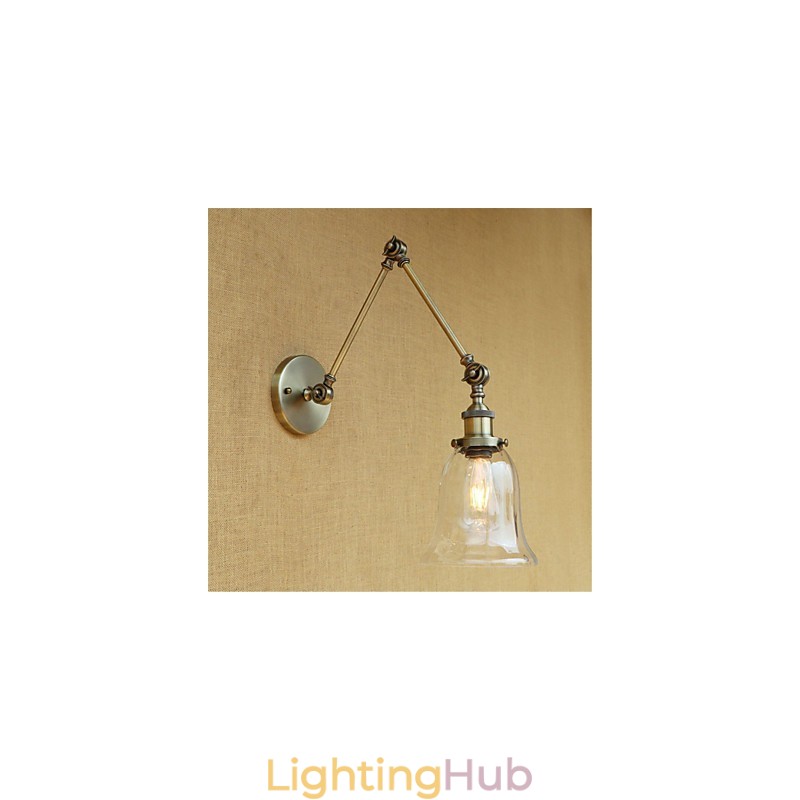 Country Retro Electroplated Feature for Mini Style Eye Protection Ambient Light Swing Arm Lights Wall