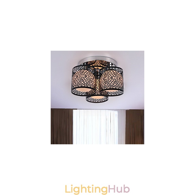 Modern Contemporary Painting Metal Flush Mount