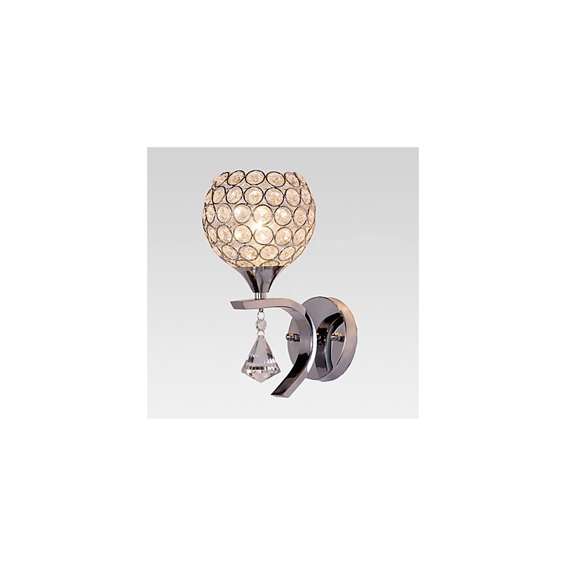 Max Crystal Modern Contemporary Electroplated Feature for Crystal Ambient Light Wall Sconces Wall Light