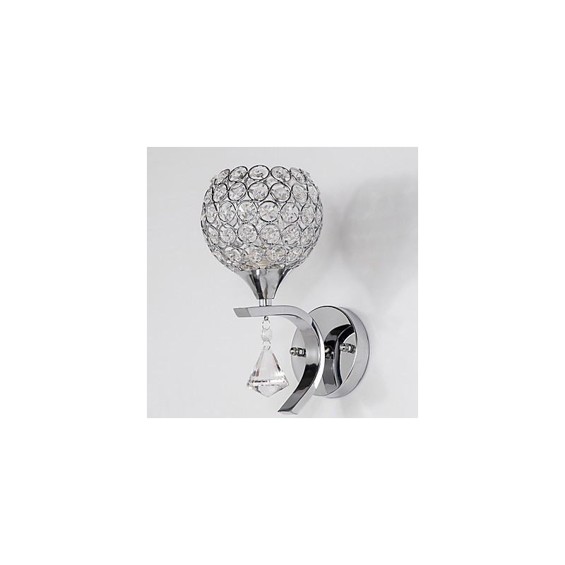 Max Crystal Modern Contemporary Electroplated Feature for Crystal Ambient Light Wall Sconces Wall Light