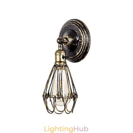 Wall Sconces Vintage Indoor Angle Adjustable Metal Wall Light Retro Wire Cage Wall Lamp Wall Sconces Vintage Indoor Angle Adjustable Metal Wall Light Retro Wire Cage Wall Lamp