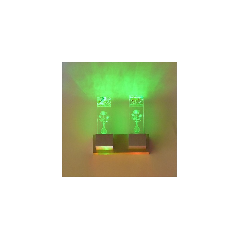 Multi Color Novelty Feature for Mini Style Ambient Light Wall Sconces Wall Light Lamp Rose Light