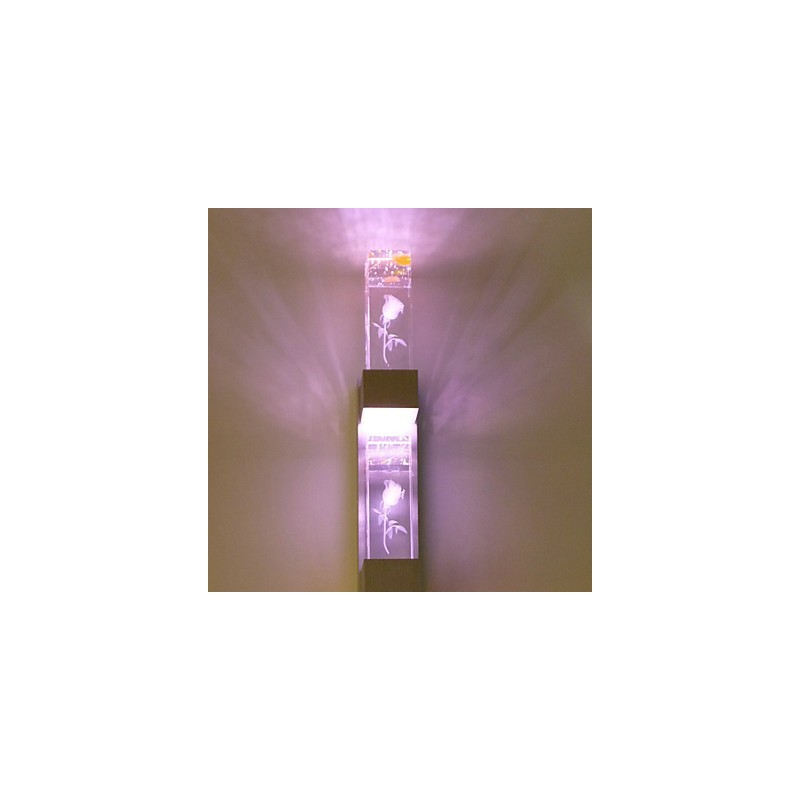 Multi Color Novelty Feature for Mini Style Ambient Light Wall Sconces Wall Light Lamp Rose Light